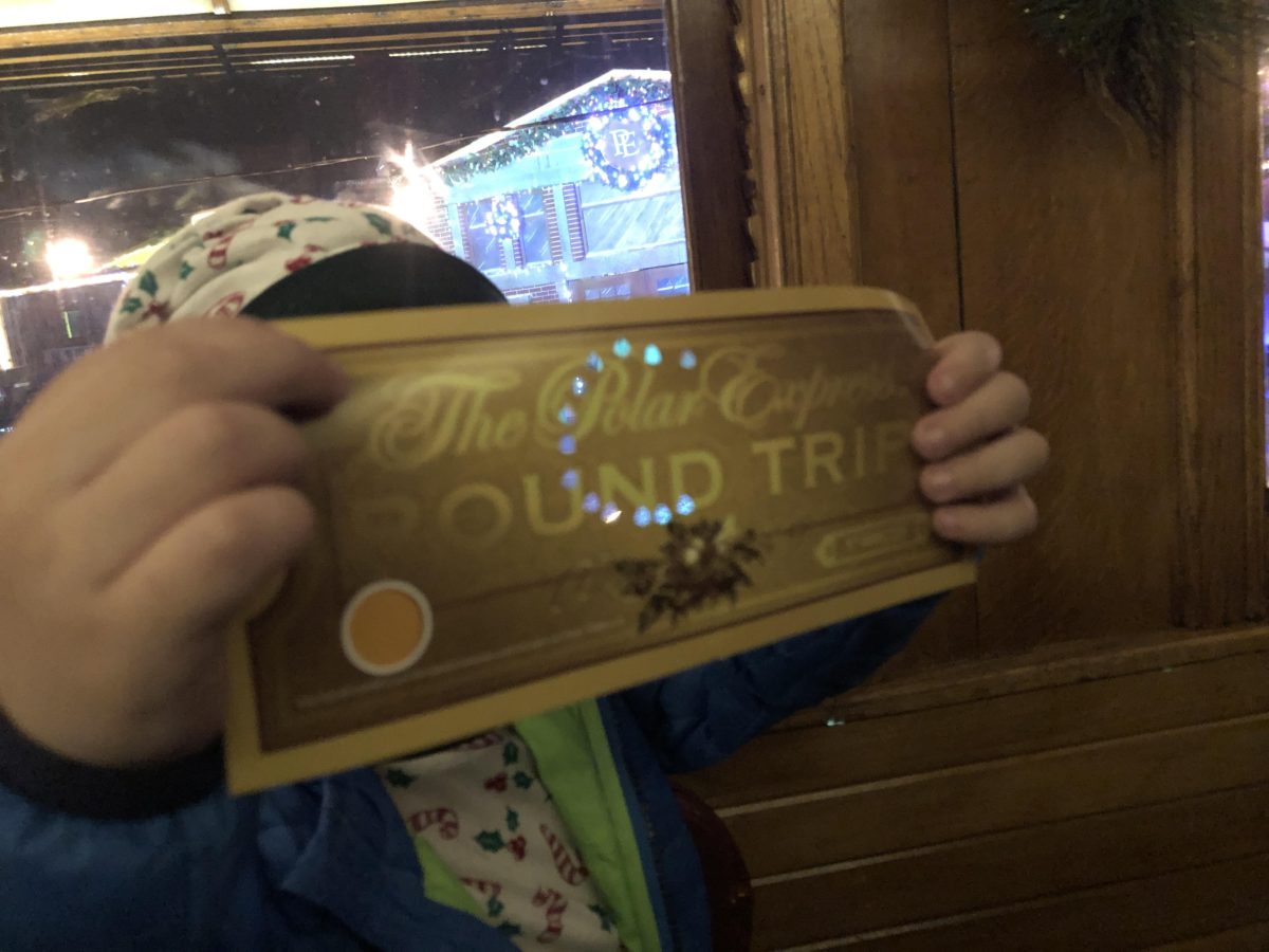 A punched ticket on the Polar Express Train in Colorado - Exploring Through Life