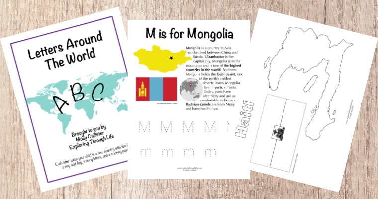 Preschool Geography Curriculum: Letters Around the World