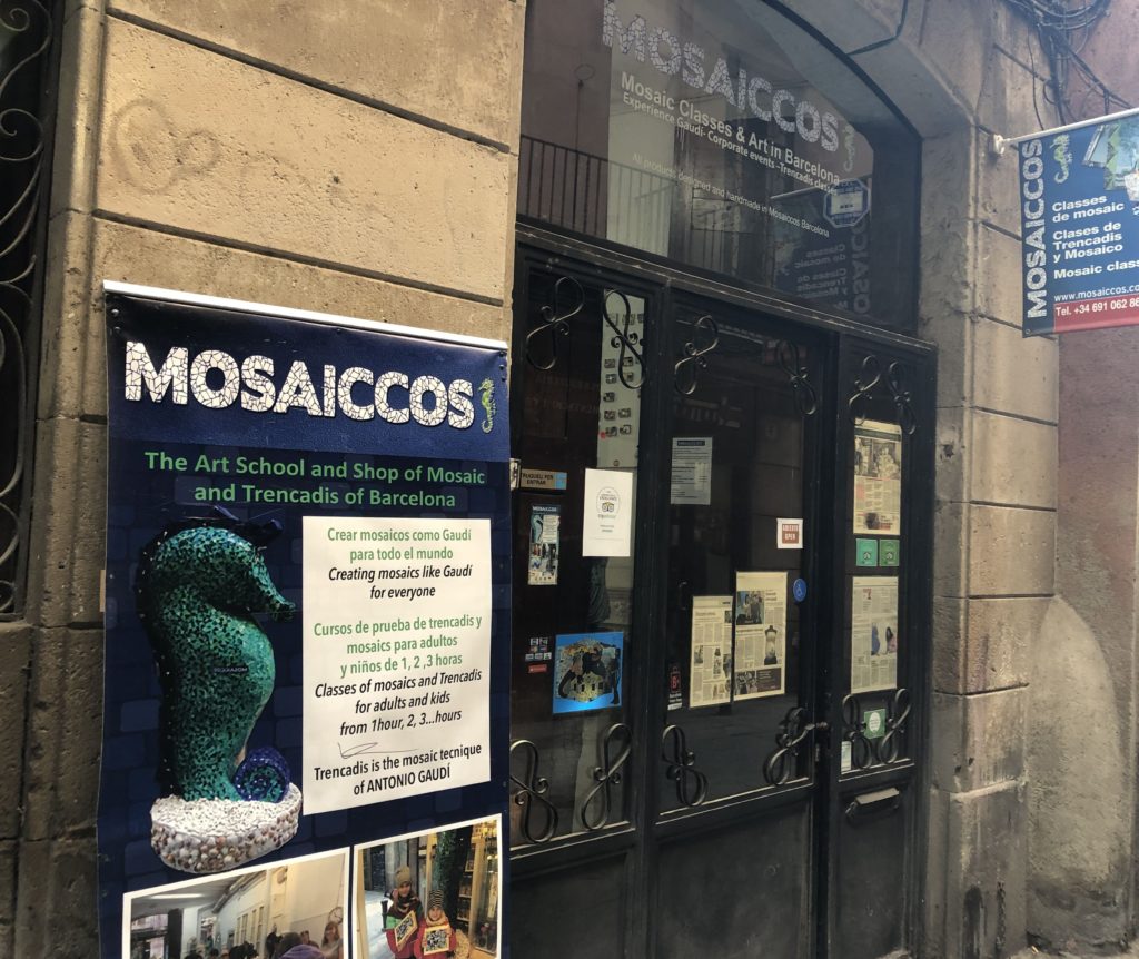 Heading to Barcelona? Make sure to book a mosaic workshop to create beautiful handmade souvenirs. At Mosaiccos, you will learn the Trencadis method that Gaudi used and make a ceramic or glass mosaic. Your kids can also create mosaics with plastic tiles! It's a great experience for the whole family.