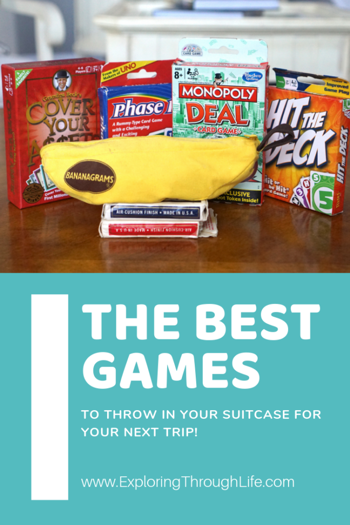 Games are a great way to spend downtime while traveling. Here are some of the best games to pack in your carryon for your next trip!