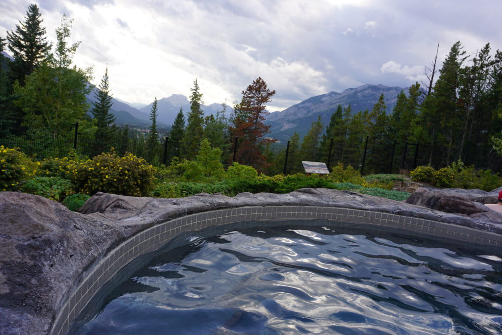 Pool view at the Hidden Ridge Resort in Banff - Exploring Through Life