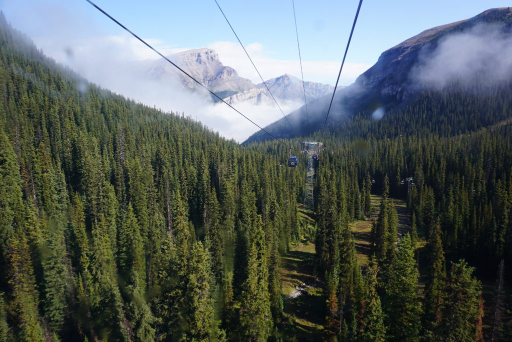 Banff Sunshine Gondola has the best valley views - Sunshine Meadows with Kids - Exploring Through Life