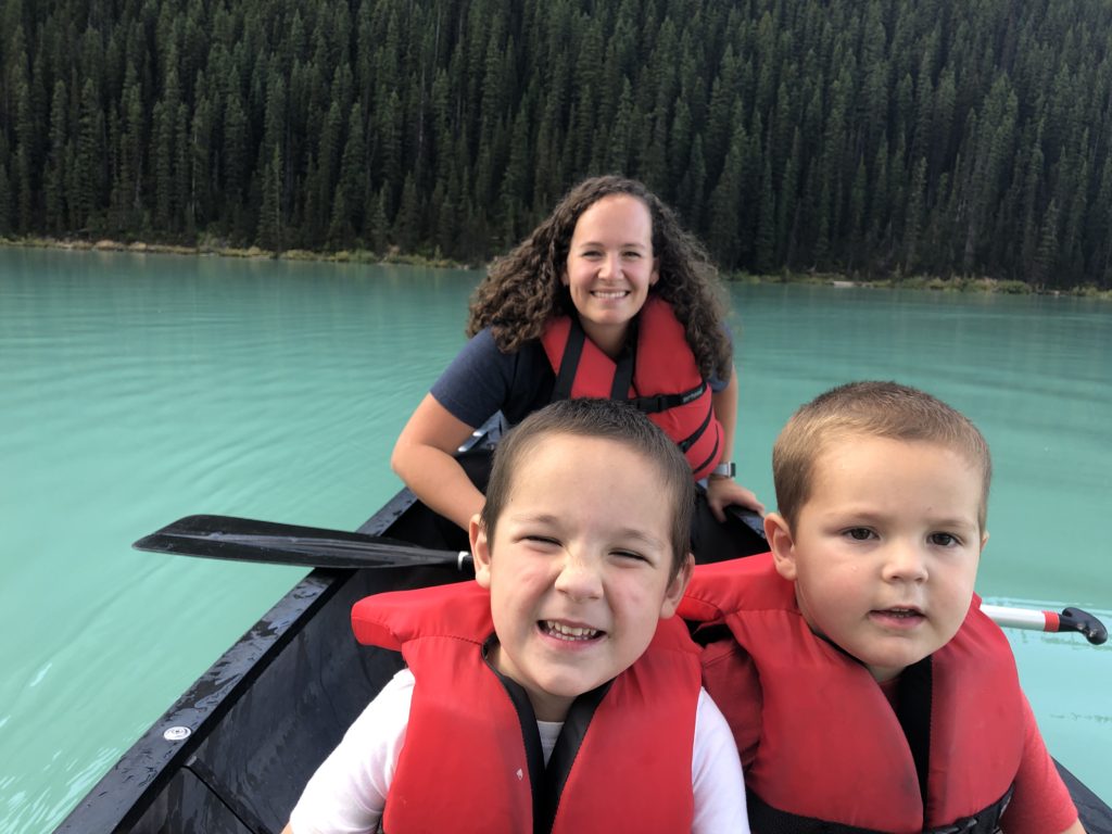 Canoeing on Lake Louise in Banff - Summer Things to do in Banff with Kids - Exploring Through Life
