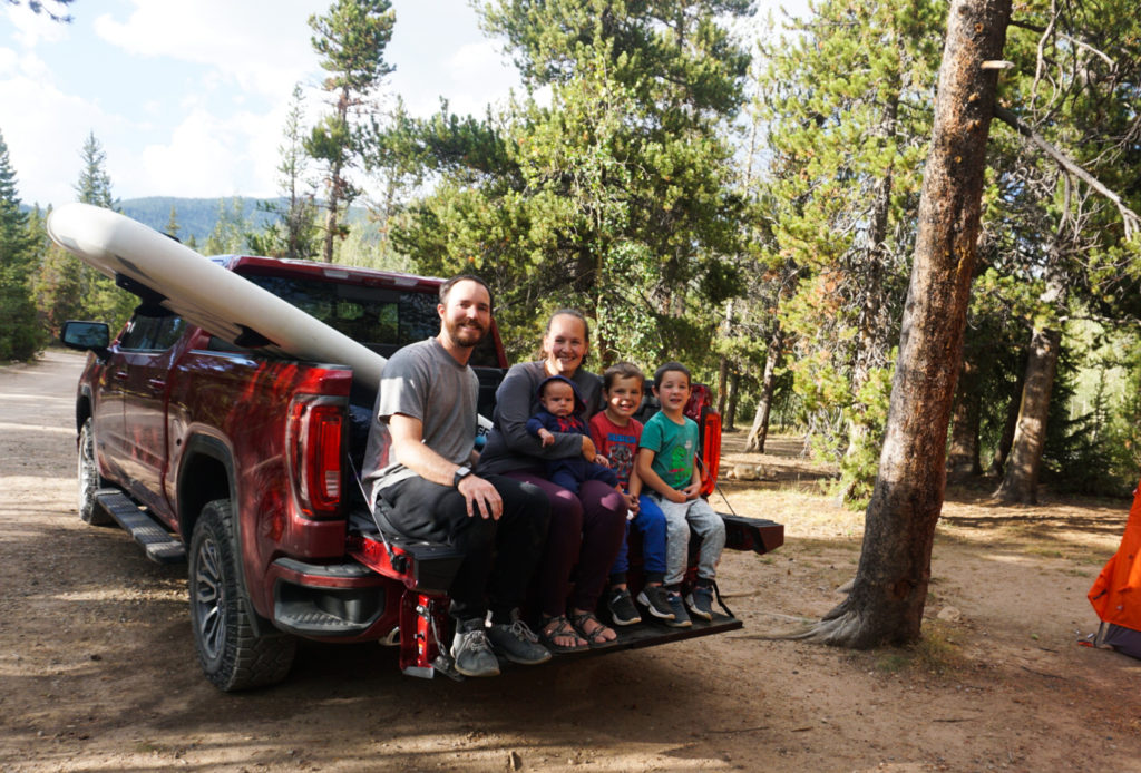 GMC Sierra 1500 AT4 is the perfect vehicle for camping!