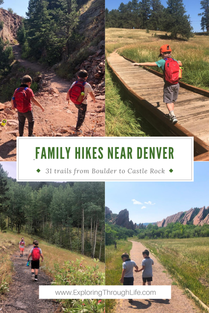 Denver and the surrounding areas have so many hikes it can be overwhelming. To help you choose, here are 31 of the best family hiking trails near Denver!