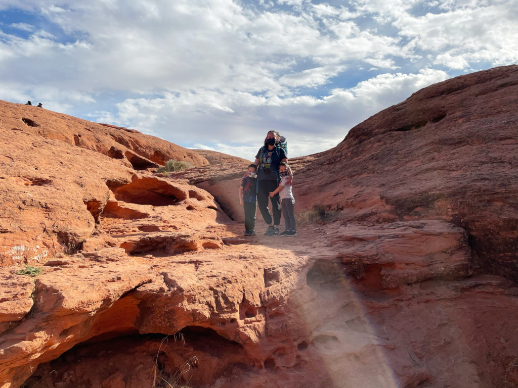 Explore red rocks in Pioneer Park in St. George, Utah. - Exploring Through Life