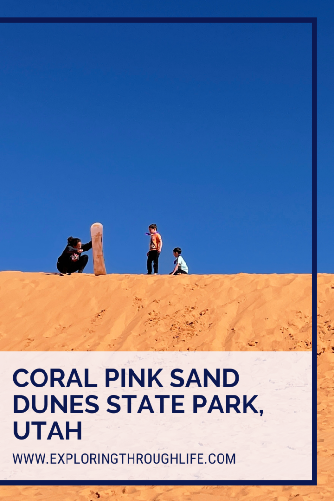 Sandboarding with kids at Coral Pink Sand Dunes State Park in Utah is a must do for any adventurous family! Your kids will have a blast with this unique experience in a beautiful park!

Utah with kids | Adventures in Utah | Utah Travel | Western United States Travel | Family Adventure